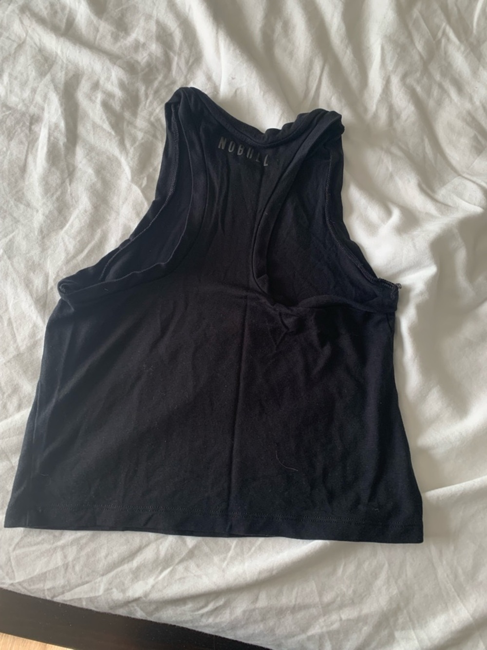 NOBULL Black Racerback Crop Tank